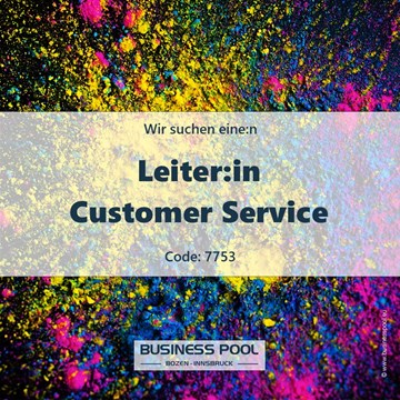 Leiter:in Customer Service
